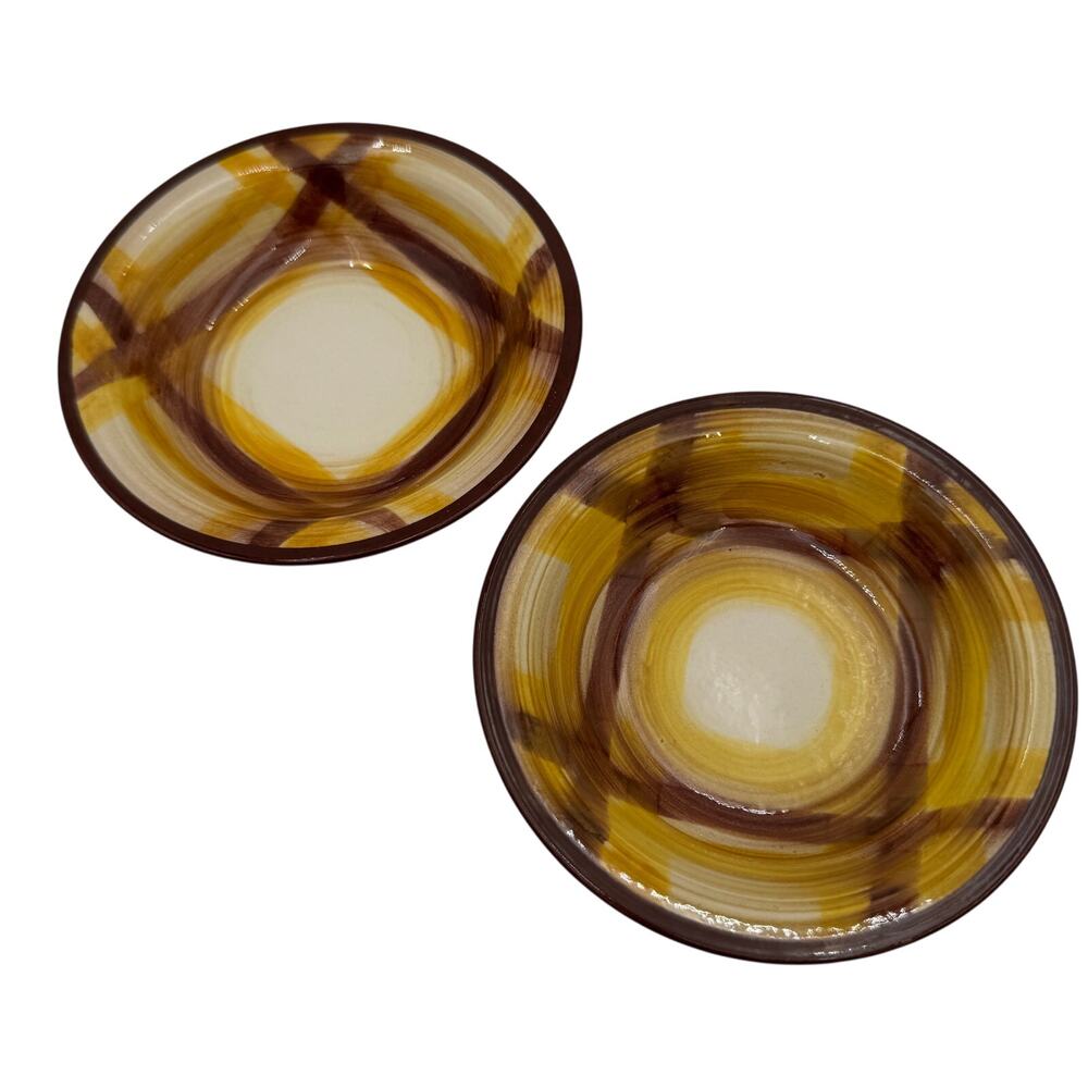 Vintage Organdie Berry Bowls Vernonware by Metlox-Poppytrail-Vernon Set of 2